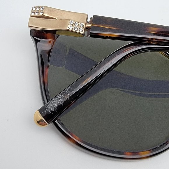 Loris Azzaro AZ35051 C02 Tortoise Gold Rhinestone Sunglasses FRAME ONLY France - Picture 13 of 13